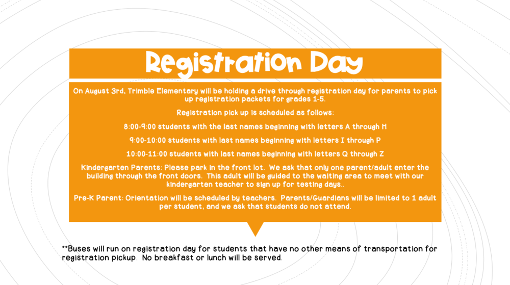 Registration Day information