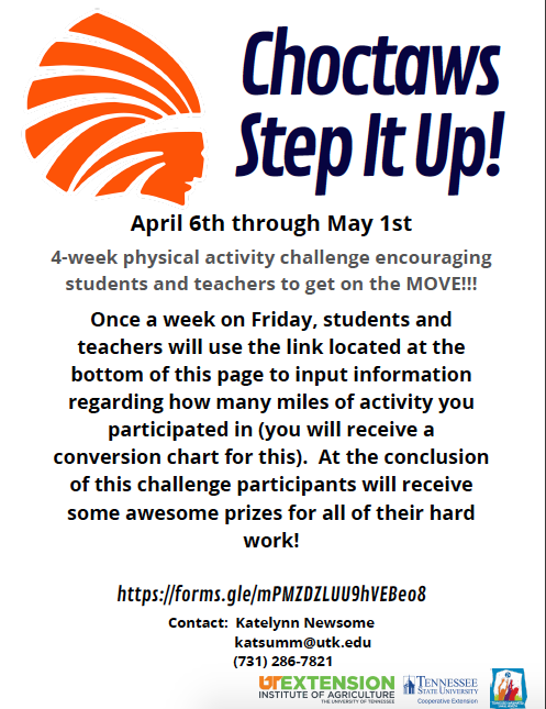 Choctaws Step it up program guidelines