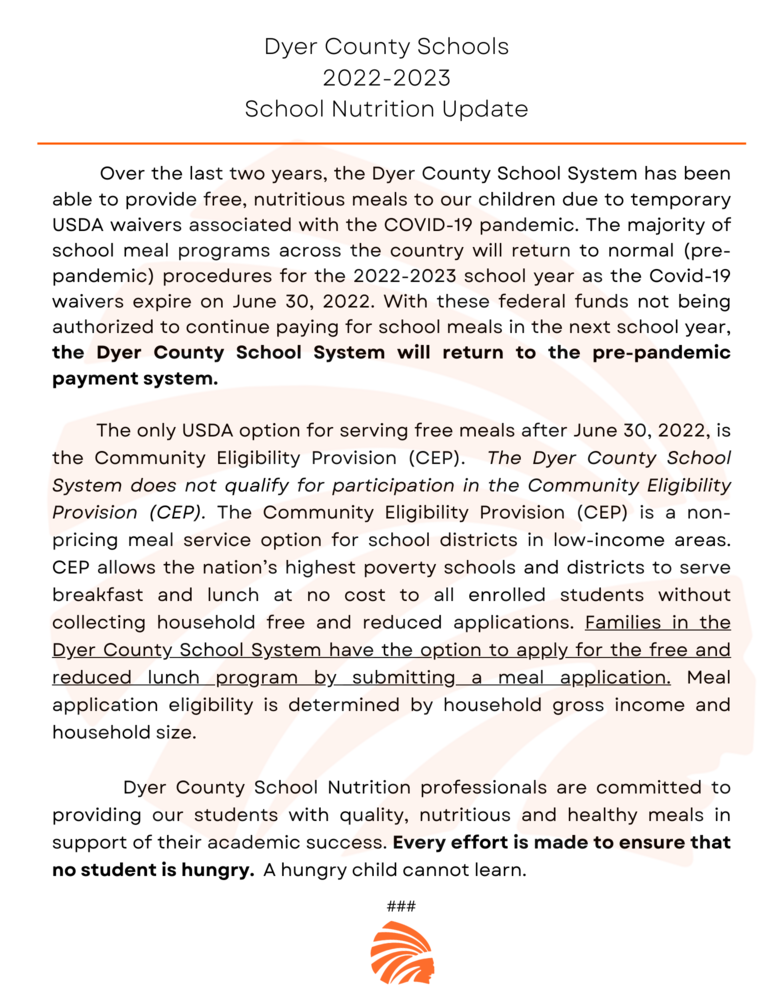 School Nutrition Update