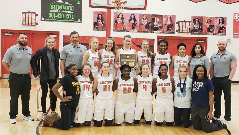 DCHS Lady Choctaws Basketball Team Wins District 