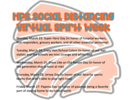 Virtual Spirit Week (March 23-27)