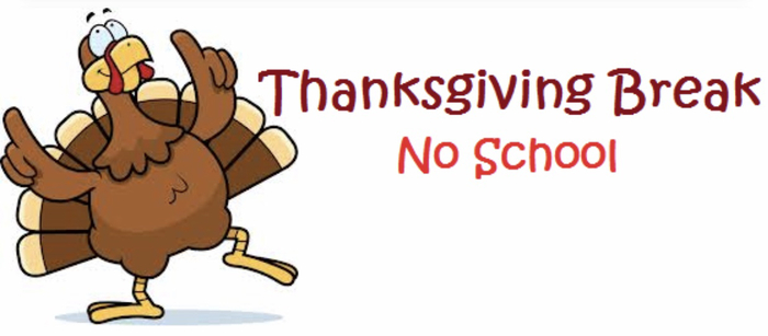 Thanksgiving break is November 19-23