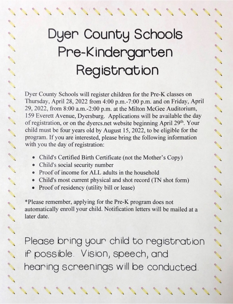 Pre-K Registration 